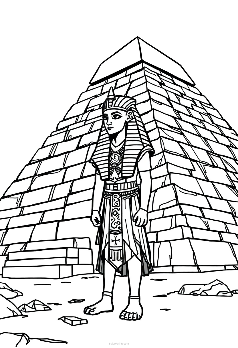 Egyptian Pyramid Complex coloring pages