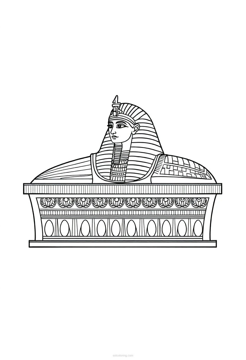 Egyptian Sarcophagus coloring pages