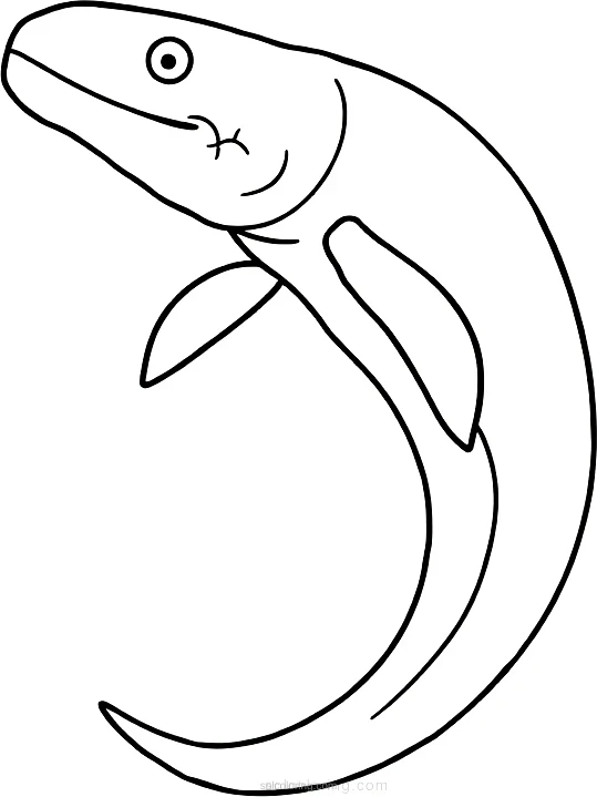 Electric Eel coloring page for kids
