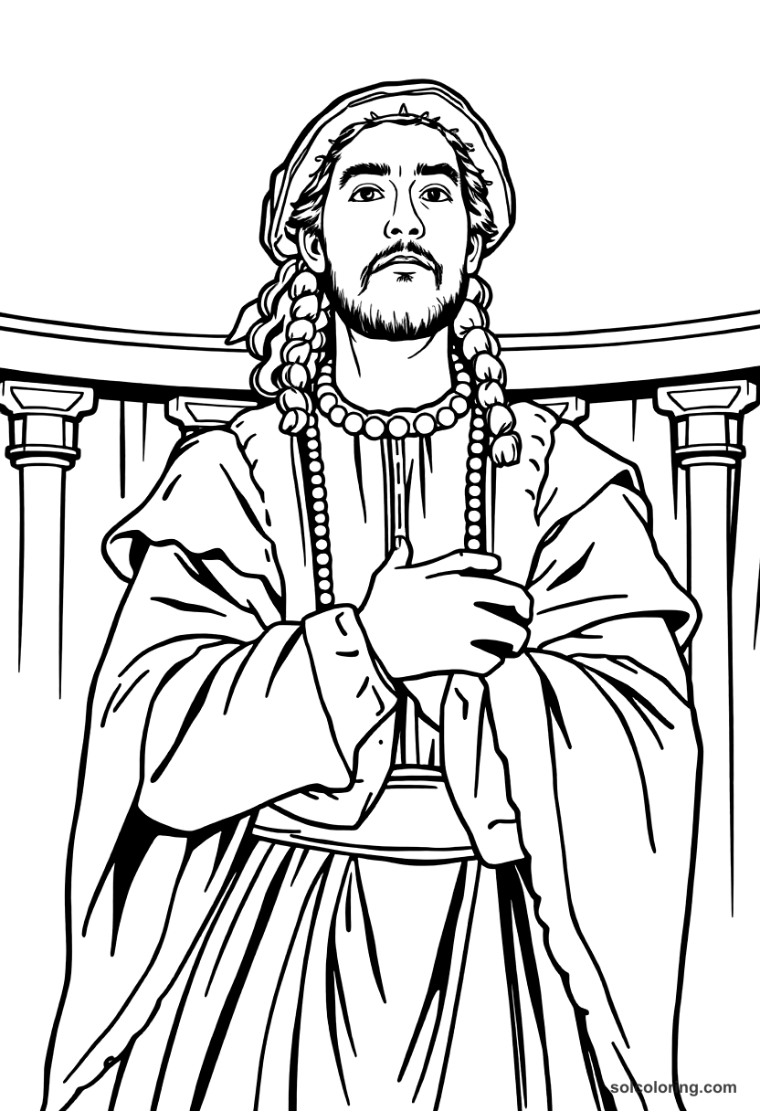 Elizabethan Theater Performance coloring pages