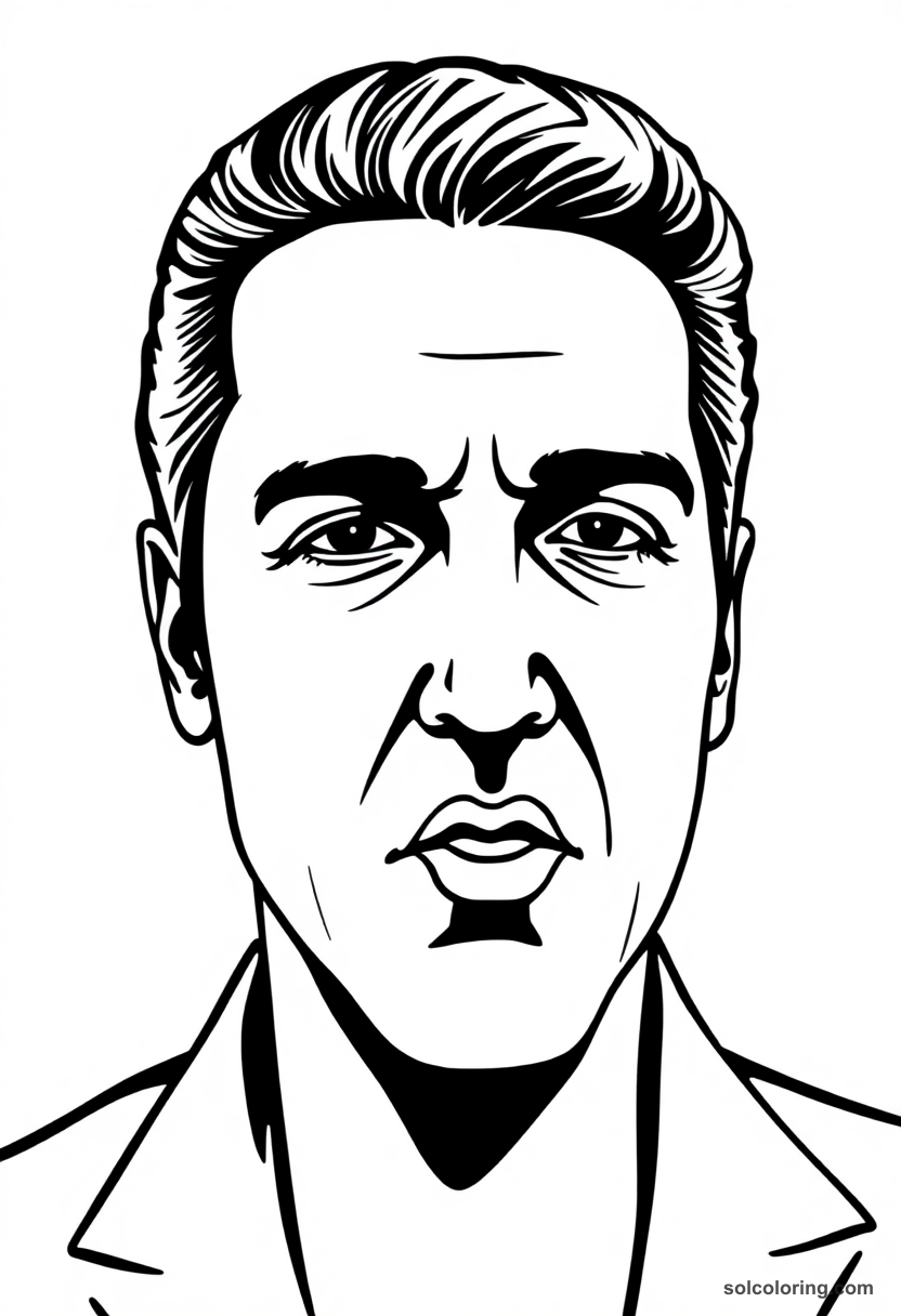 Caricature Elvis Presley