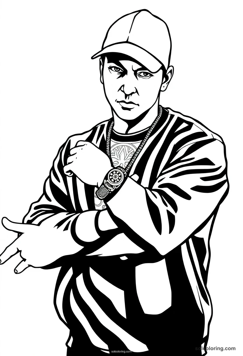 Eminem coloring pages
