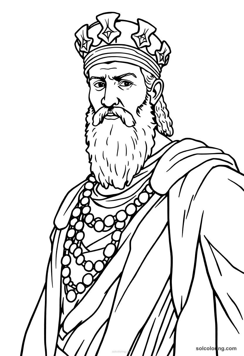 Emperor Diocletian Dividing The Empire coloring pages