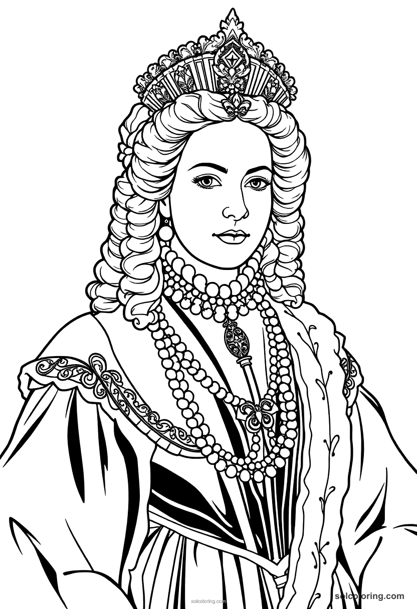 Empress Maria Theresa Of Austria coloring pages