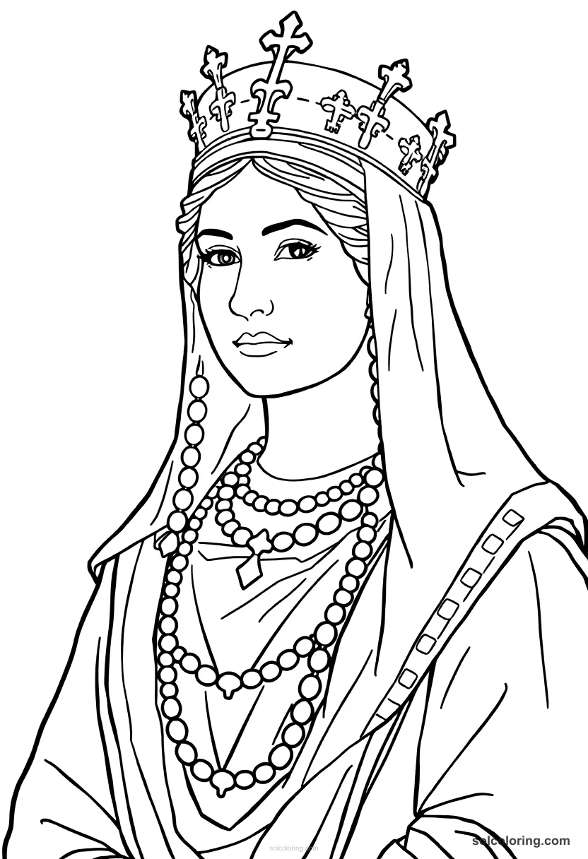 Empress Theodora Of Byzantium coloring pages