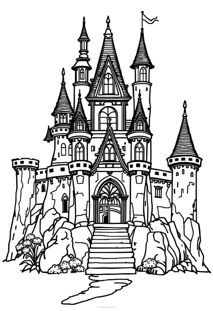 Enchanted Castle coloring pages