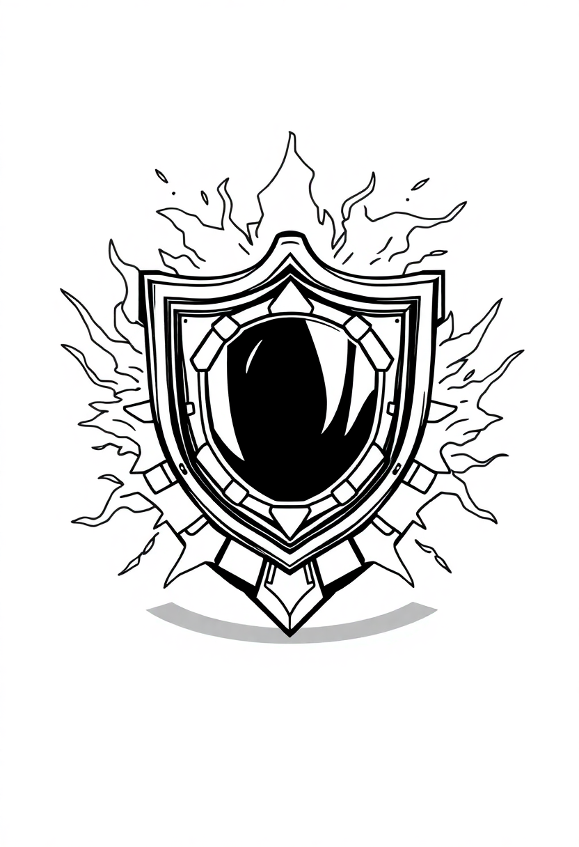 Energy Shield Generator coloring page, free printable