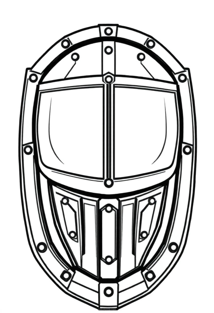 Energy Shield Generator coloring page for kids
