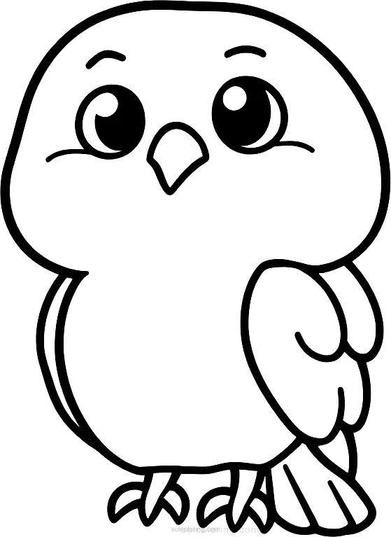 Falcon coloring page for kids