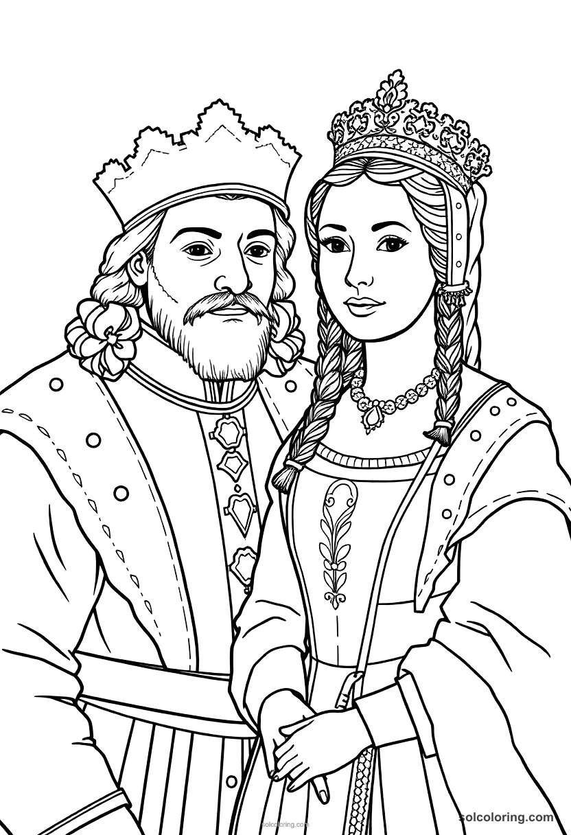 Ferdinand And Isabella Of Spain coloring pages