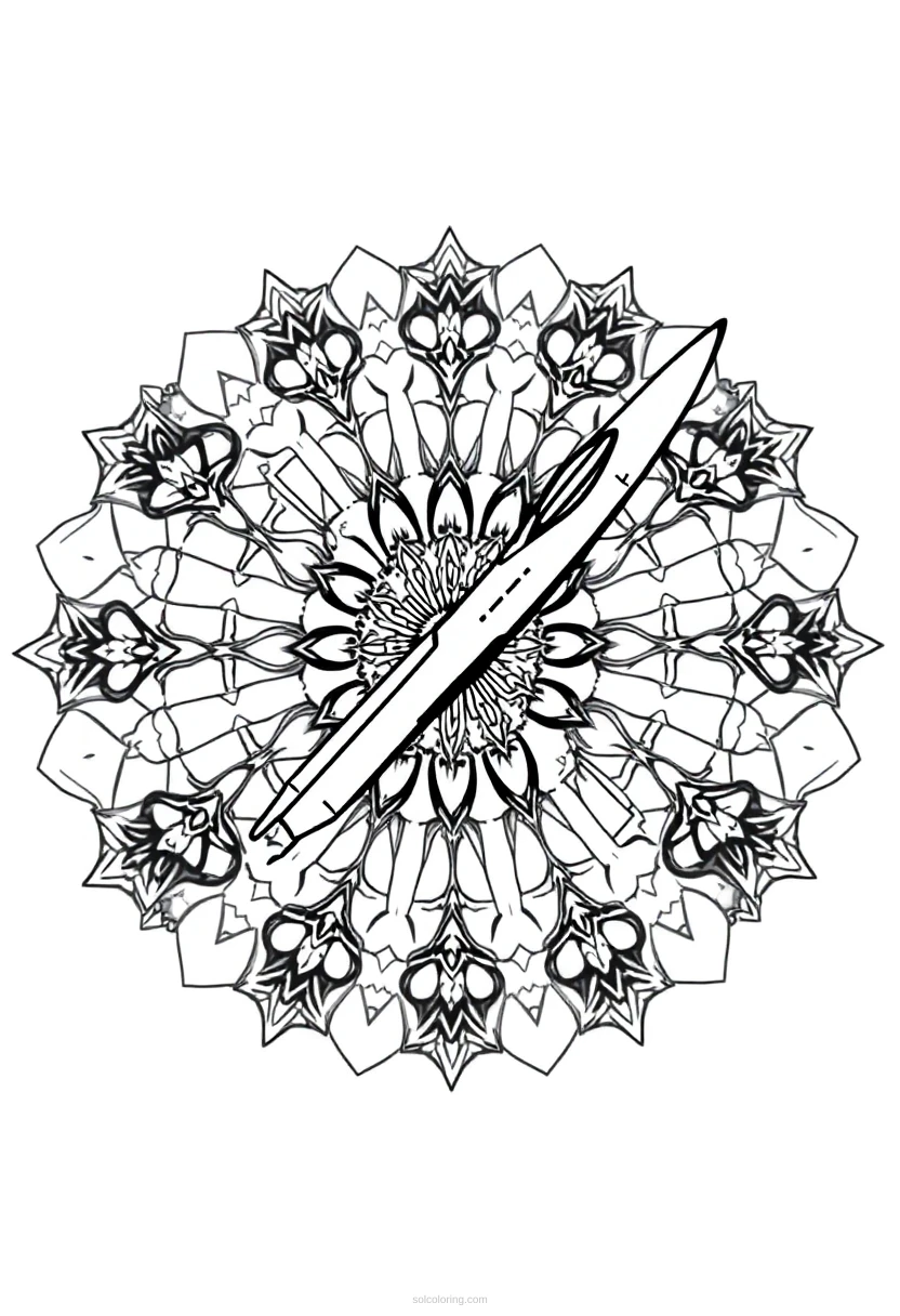 Fighter Jet coloring page for kids