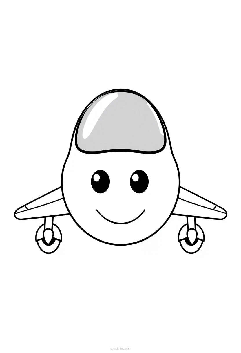 Fighter Jet coloring page for kids