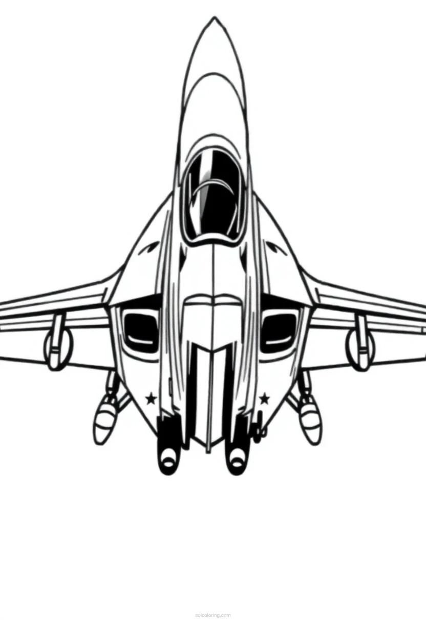 Fighter Jet coloring pages