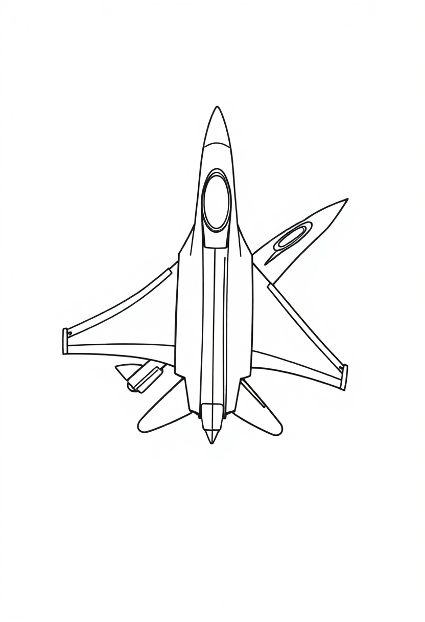 Fighter Jet coloring pages