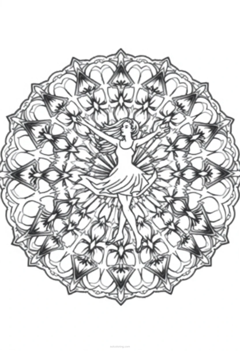 Figure Skater coloring page for kids