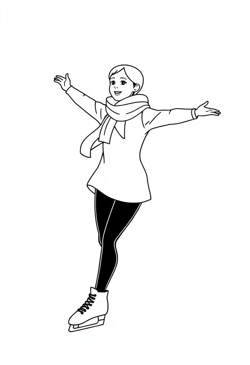 Figure Skater coloring pages