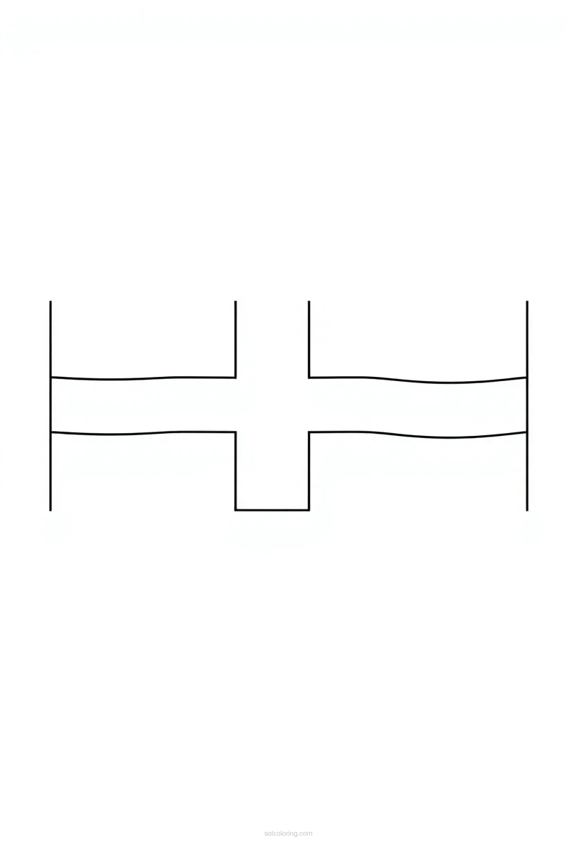 Finnish Flag coloring page for kids