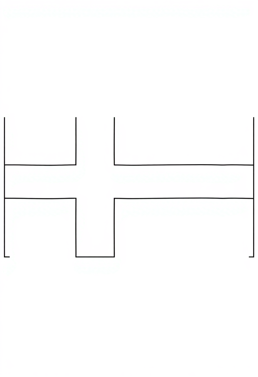 Finnish Flag coloring page, free printable