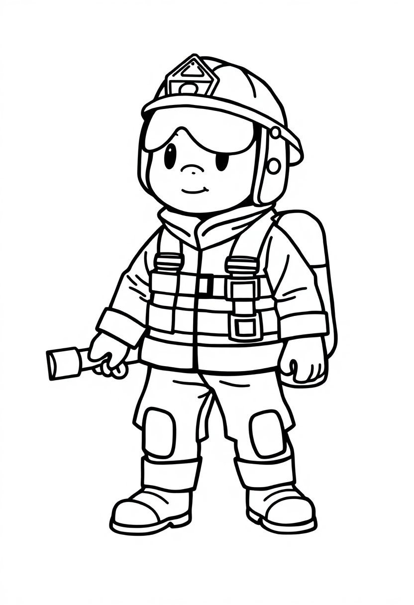 Firefighter coloring pages