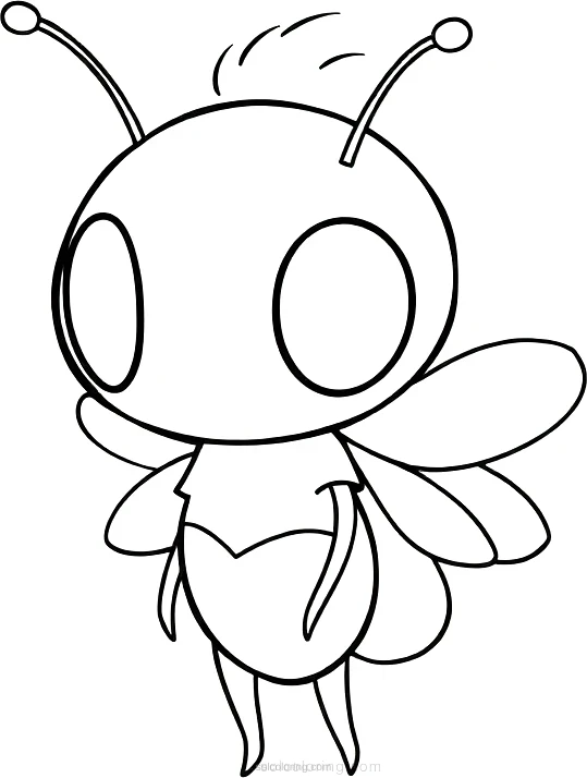 Firefly coloring page for kids