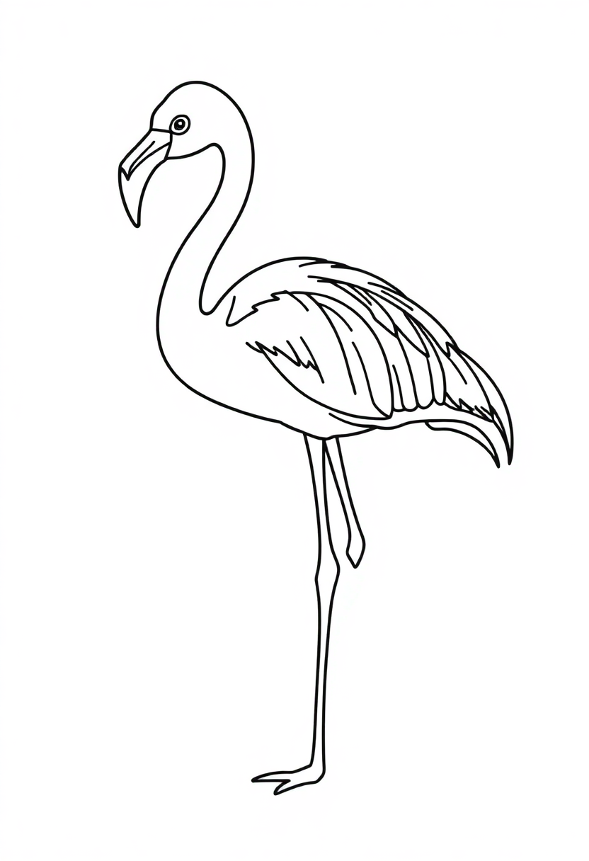Flamingo coloring pages