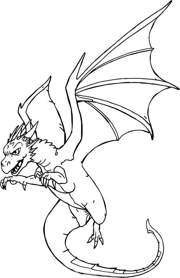 Flying Dragon coloring pages