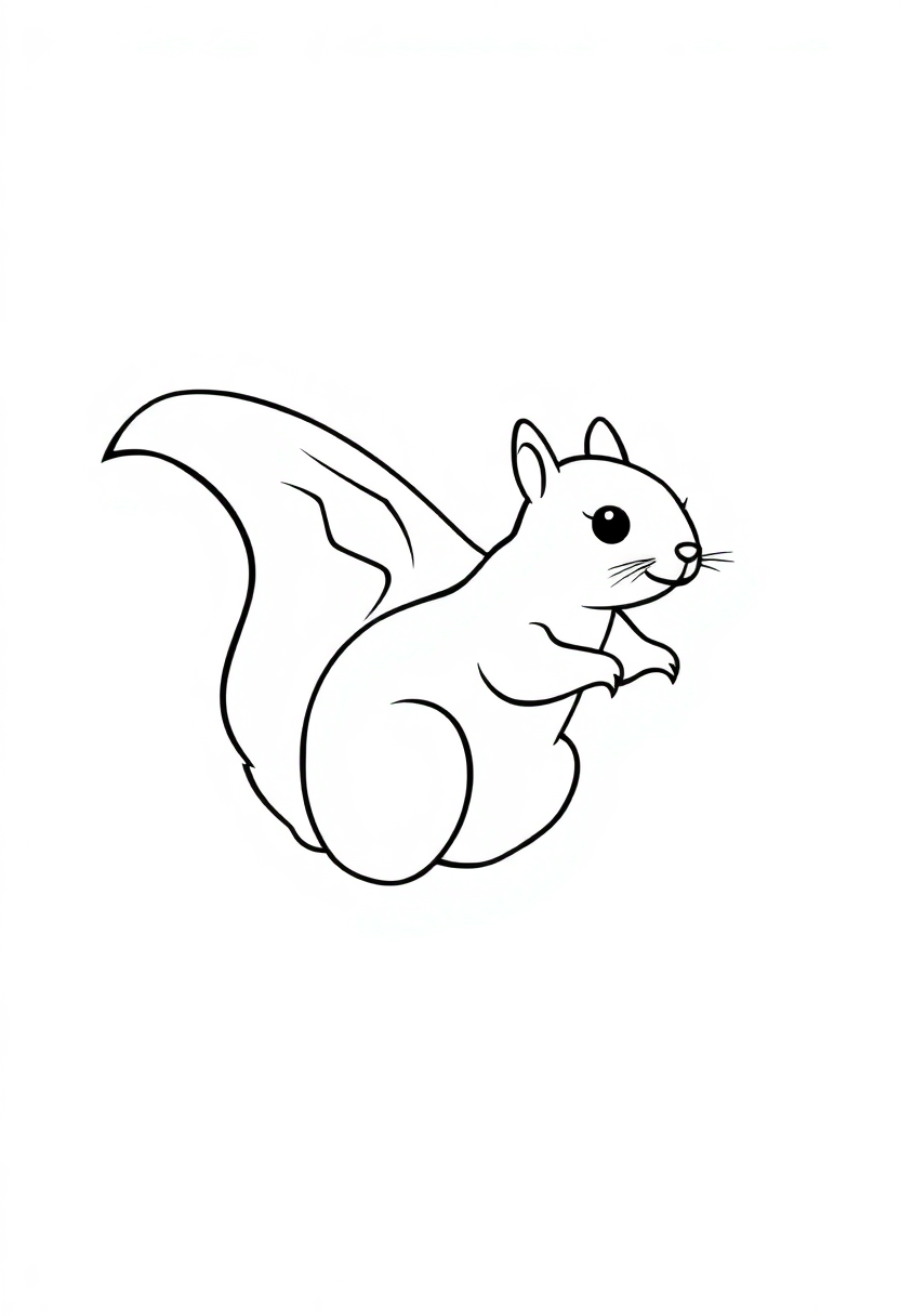 Flying Squirrel coloring pages