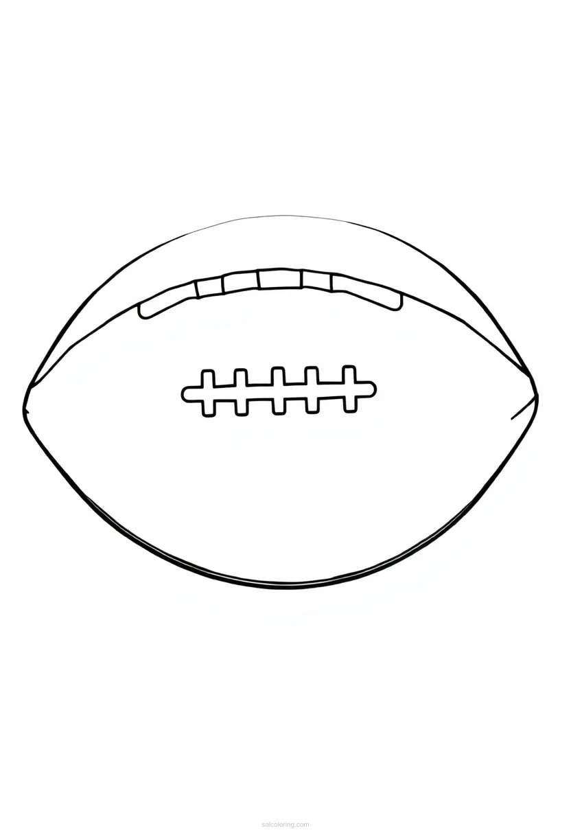 Football Center Snapping Ball coloring page for kids