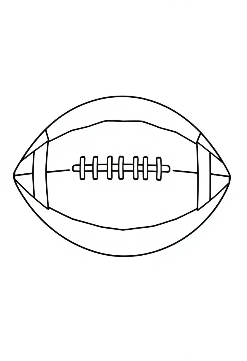 Football Center Snapping Ball coloring page, free printable