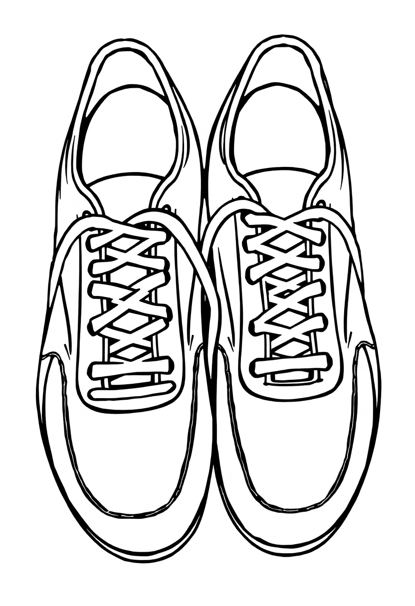 Football Cleats coloring page, free printable