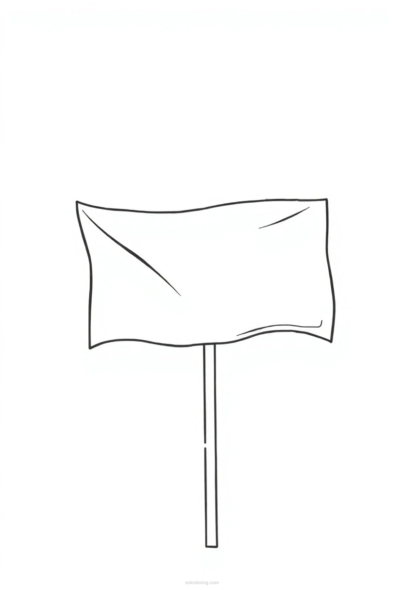 Football Penalty Flag coloring page for kids