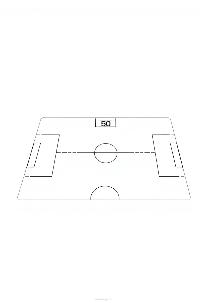 Football Practice Drill coloring page for kids