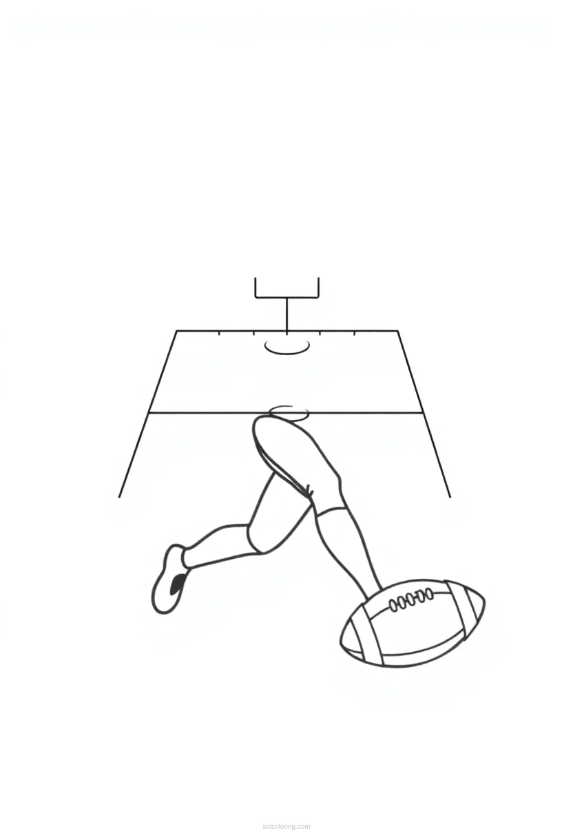 Football Practice Drill coloring pages