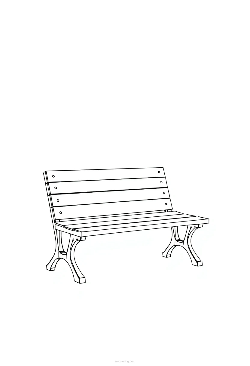 Football Team Bench coloring page for kids