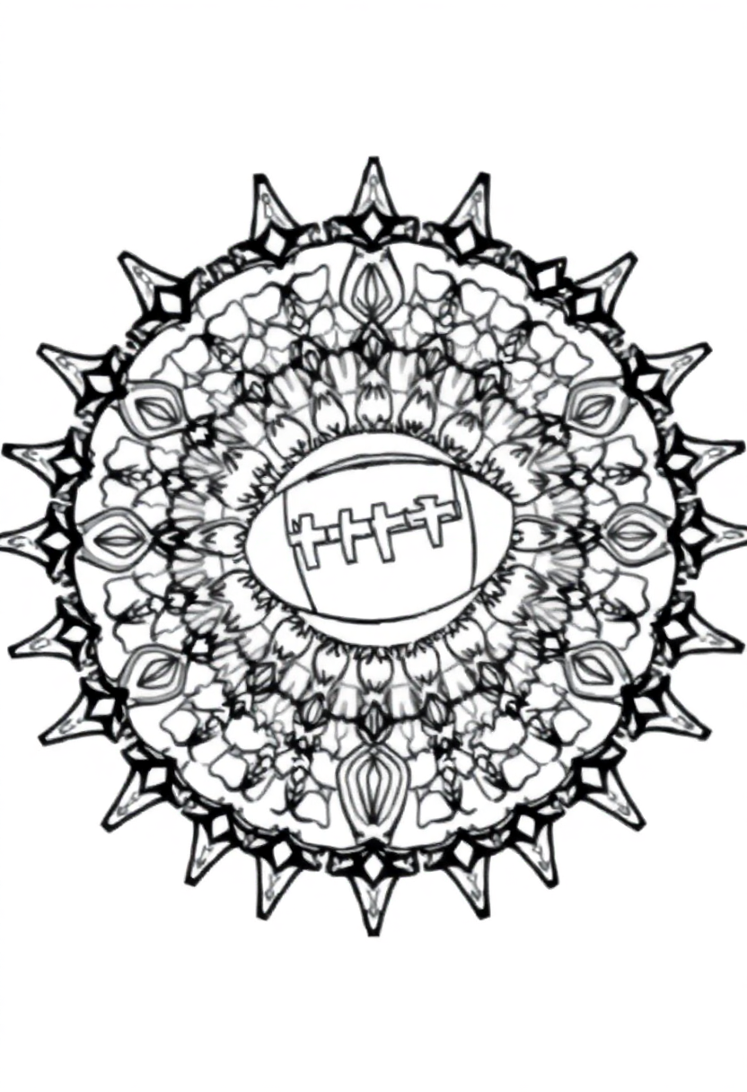 Football Touchdown Celebration coloring page, free printable