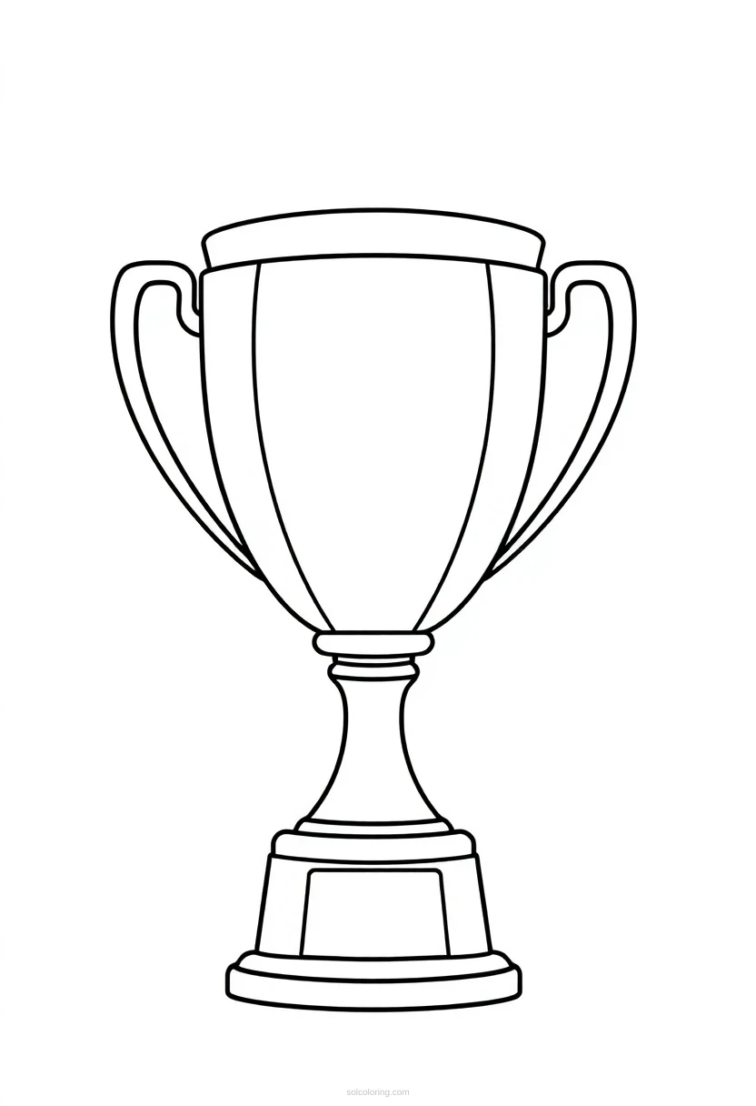 Football Trophy coloring pages