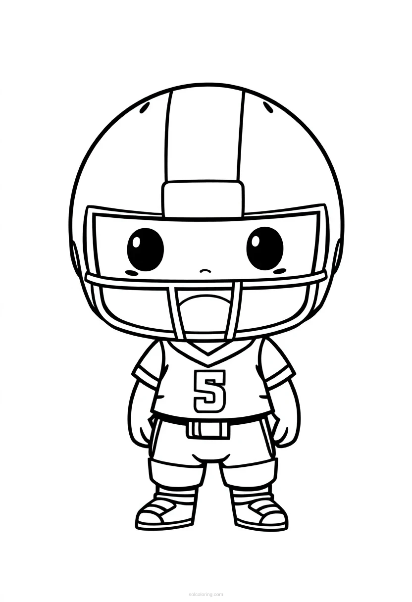 Football Uniform Design coloring page for kids