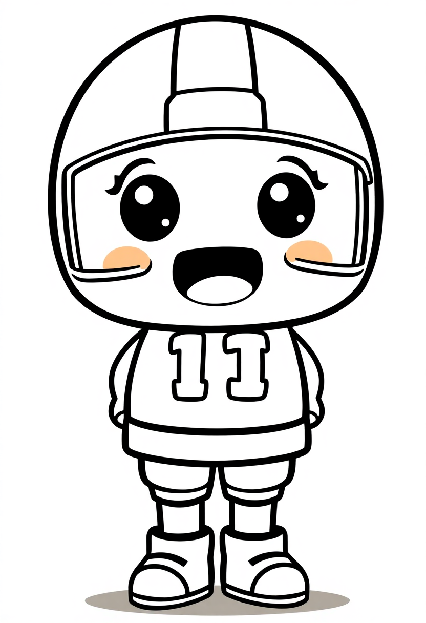 Football Uniform Design coloring page, free printable