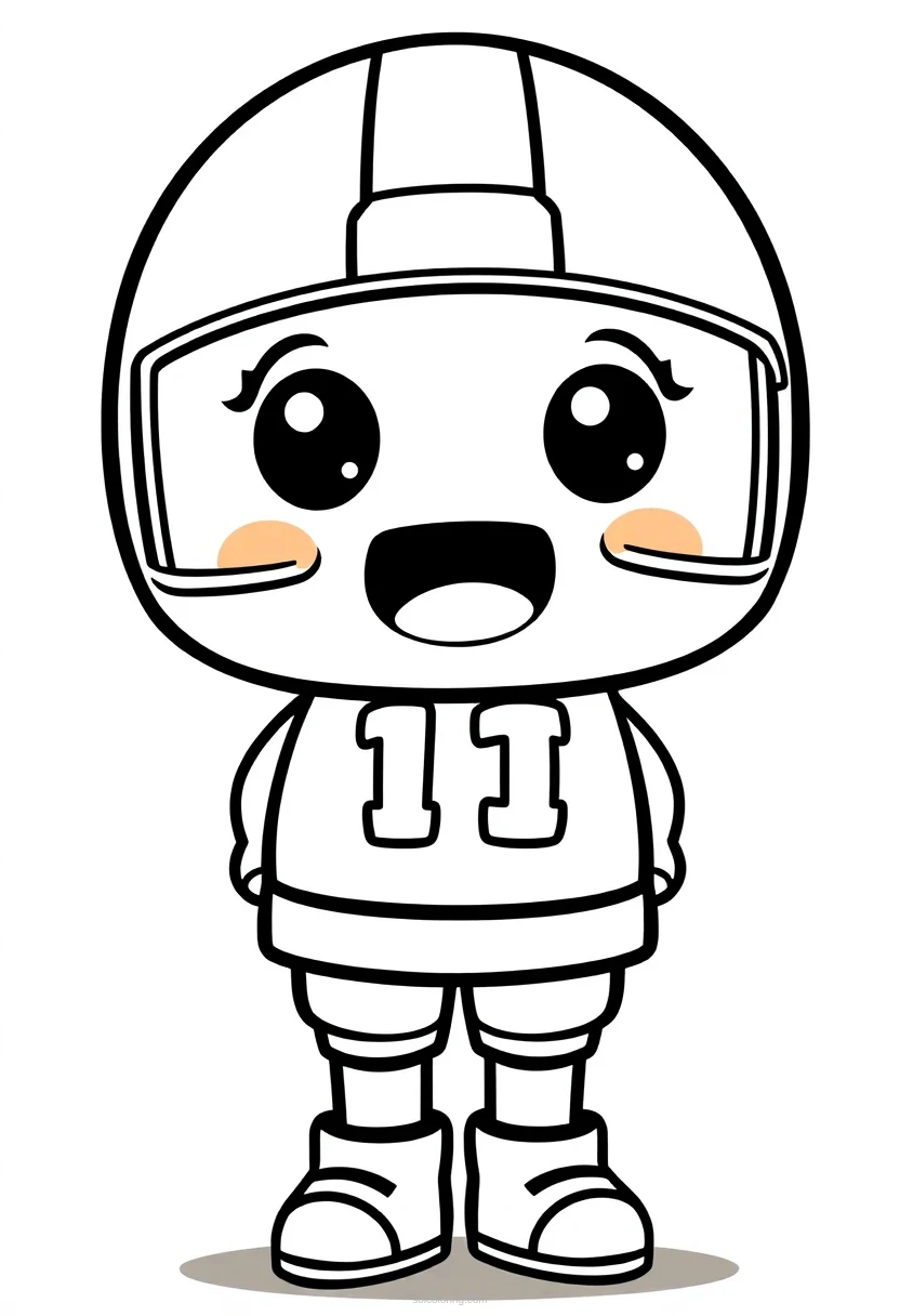 Football Uniform Design coloring page for kids