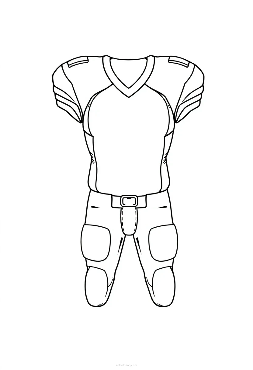 Football Uniform Design coloring pages