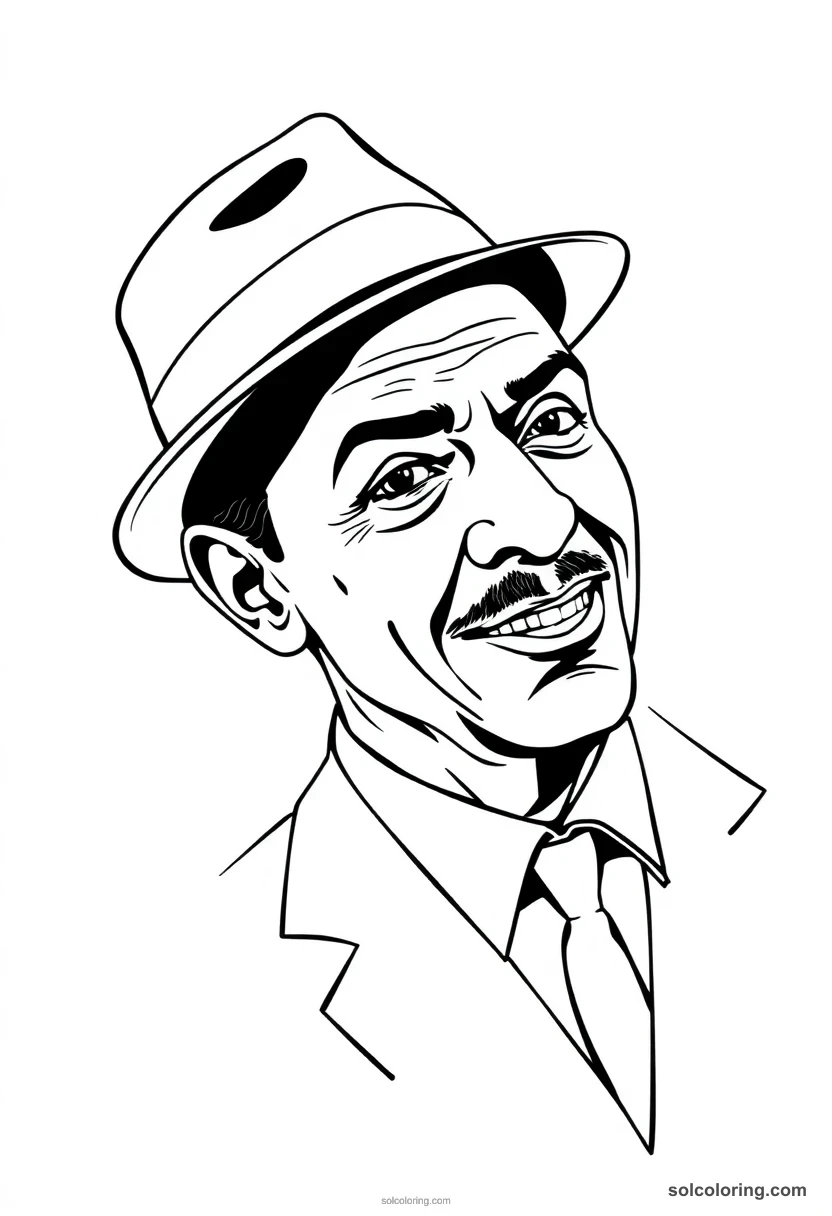Frank Sinatra coloring pages