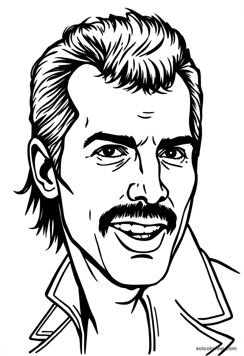 Caricature Freddie Mercury