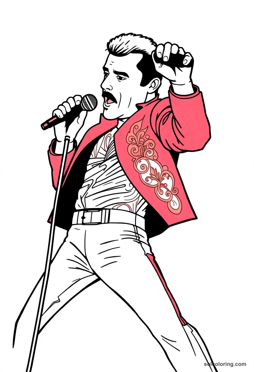 Silhouette Freddie Mercury