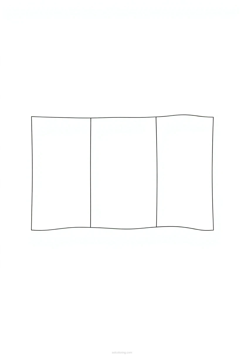 French Flag coloring page for kids