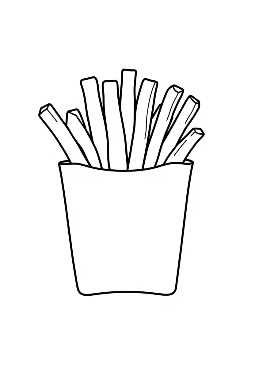 French Fries coloring pages