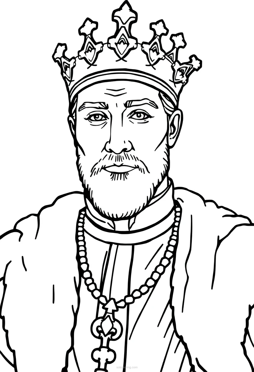 French King coloring pages