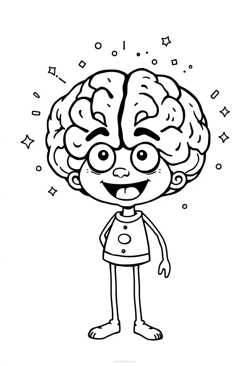 Galaxy Brain Enlightenment coloring pages