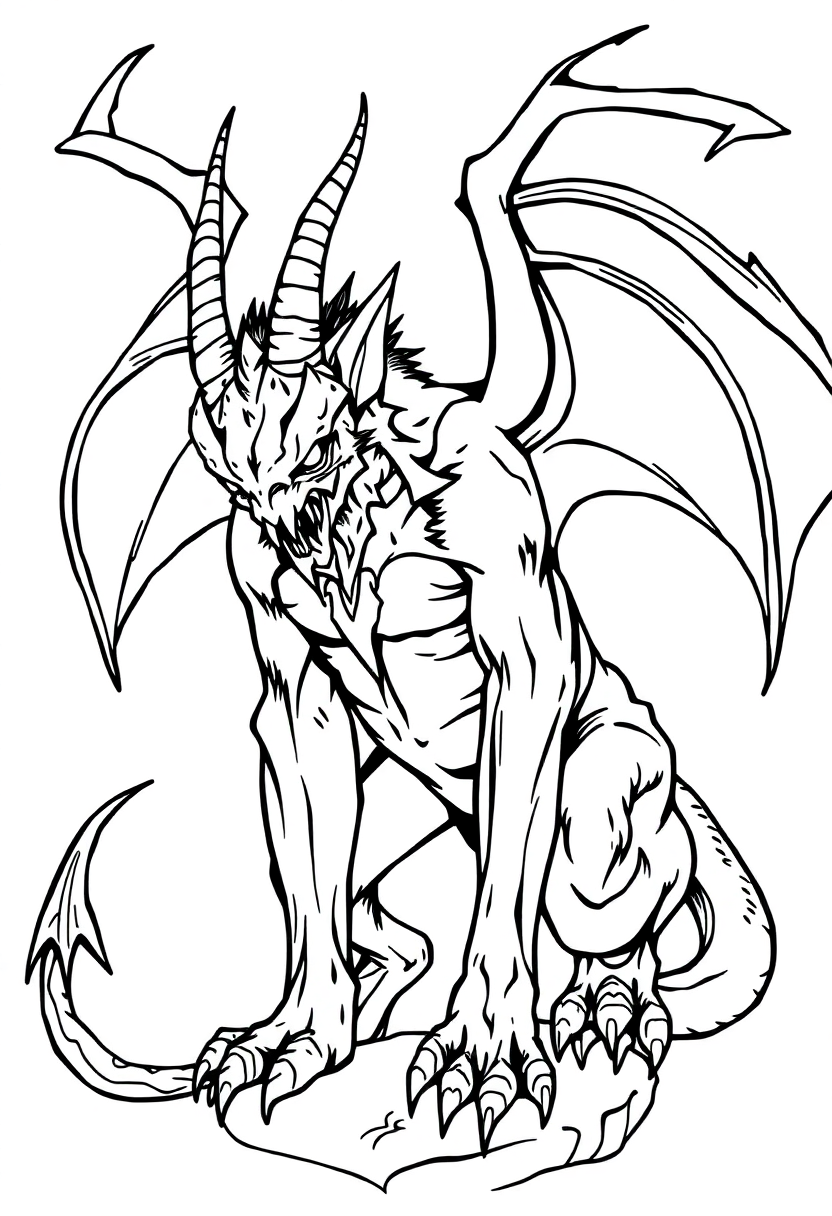 Gargoyle coloring pages