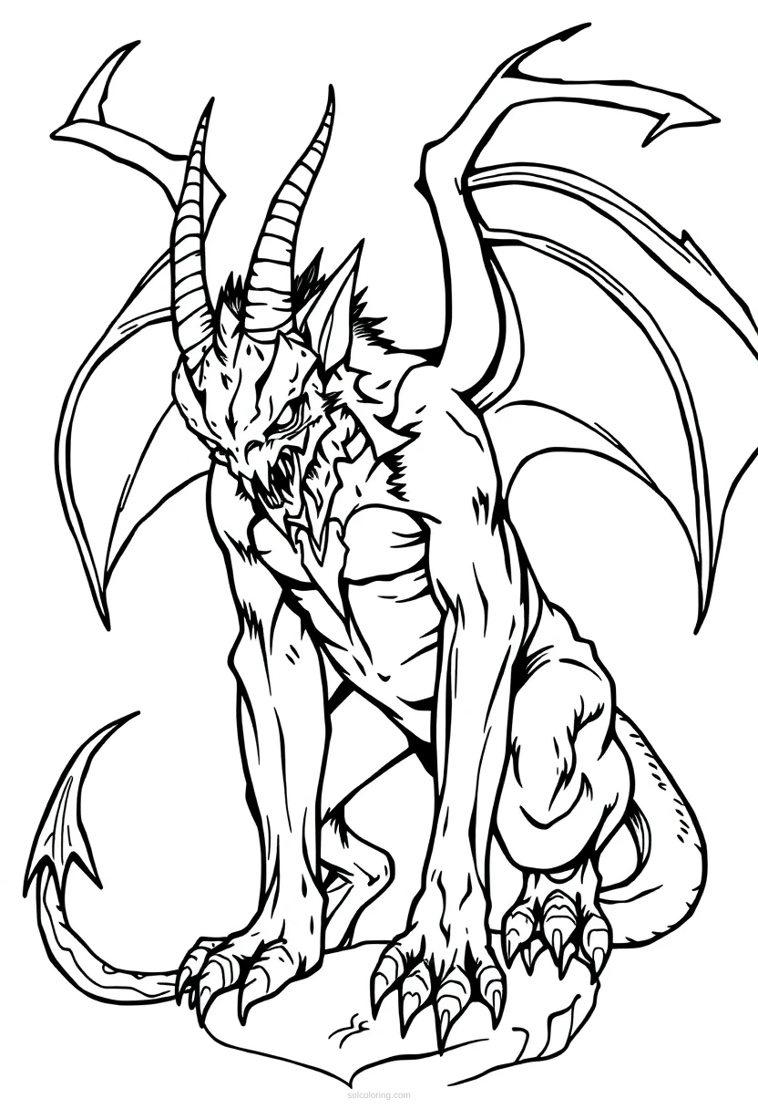Gargoyle coloring pages