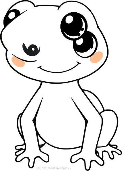 Gecko coloring page for kids